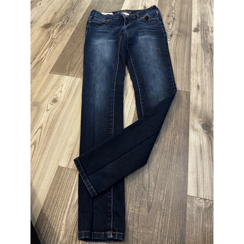 Decree Womens Dark Wash Stretch Denim Leggings Skinny Jeans Size 3